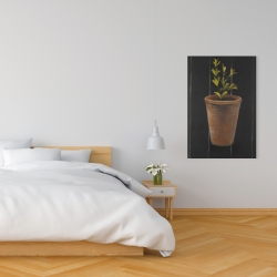 Canvas 24 x 36 - Plant of marjolaine