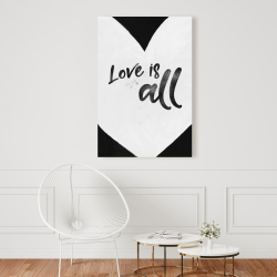 Toile 24 x 36 - L'amour c'est tout