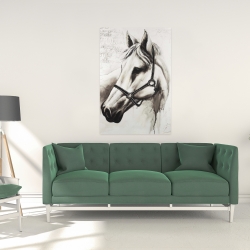 Toile 24 x 36 - Flicka le cheval blanc