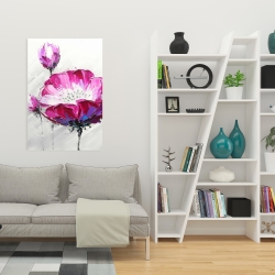 Toile 24 x 36 - Fleur sauvage fuchsia