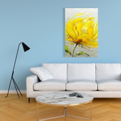 Canvas 24 x 36 - Yellow fluffy flower