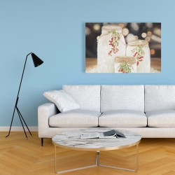 Toile 24 x 36 - Bougies de noël