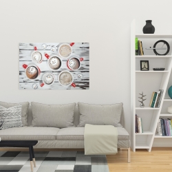 Toile 24 x 36 - Chocolat chaud du temps des fêtes