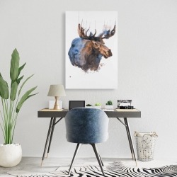 Toile 24 x 36 - Orignal bleu abstrait