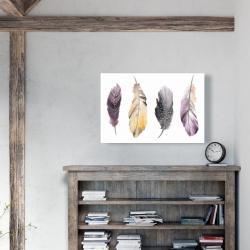 Toile 24 x 36 - Ensemble de plumes bohème