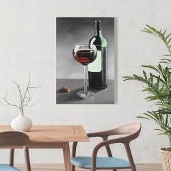 Toile 24 x 36 - Bouteille de bourgogne