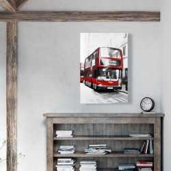 Canvas 24 x 36 - Red bus londoner