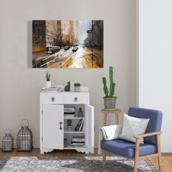 Canvas 24 x 36 - Abstract city street