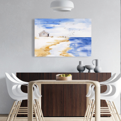 Toile 24 x 36 - Maison sur la plage