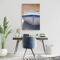Canvas 24 x 36 - Two canoe boats