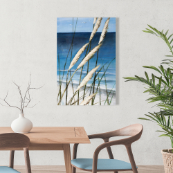 Toile 24 x 36 - Plante oyat dans le vent sur la plage