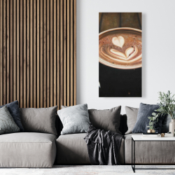 Canvas 24 x 48 - Artistic cappuccino