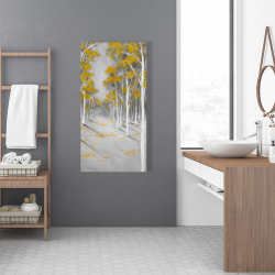 Canvas 24 x 48 - Yellow birch forest