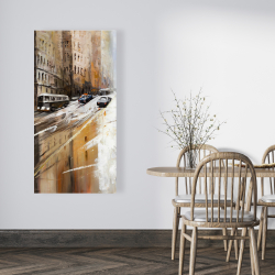 Canvas 24 x 48 - Abstract city street