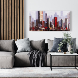 Canvas 24 x 48 - Industrial city style