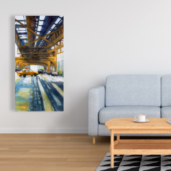 Toile 24 x 48 - Voitures sous le pont