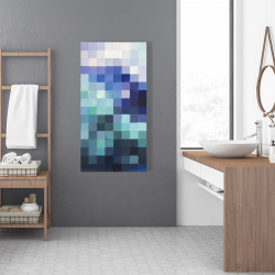 Toile 24 x 48 - Paysage pixelisé