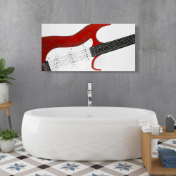 Canvas 24 x 48 - Red rock guitar