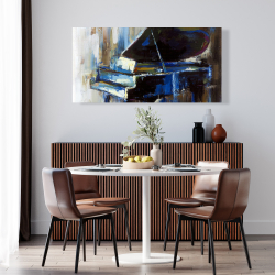 Canvas 24 x 48 - Abstract grand piano
