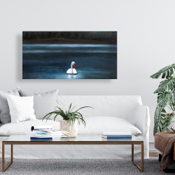 Toile 24 x 48 - Magnifique cygne
