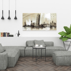 Toile 24 x 48 - Esquisse de la tour de pise