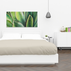Toile 24 x 48 - Plante d'agave à l'aquarelle