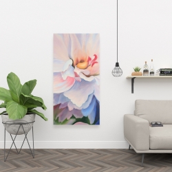Toile 24 x 48 - Fleur aux teintes pastel