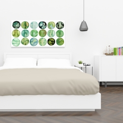 Toile 24 x 48 - Cercles verts