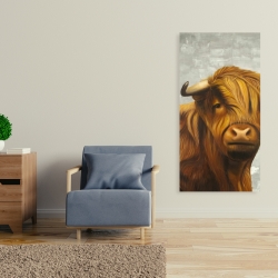 Toile 24 x 48 - Vache des montagnes