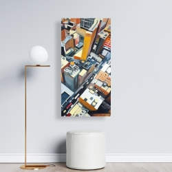 Canvas 24 x 48 - High top view of buildings in new york