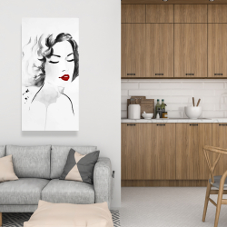 Canvas 24 x 48 - Watercolor woman