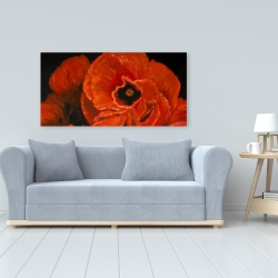 Canvas 24 x 48 - Poppy bouquet