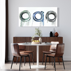 Toile 24 x 48 - Trio de cercles