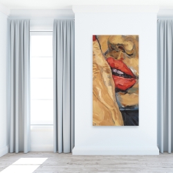 Toile 24 x 48 - Plan rapproché d'une bouche