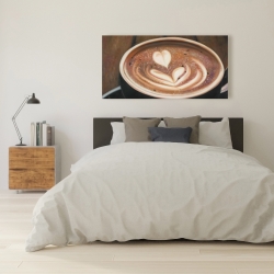 Canvas 24 x 48 - Artistic cappuccino