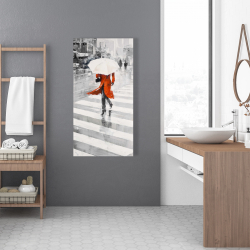 Toile 24 x 48 - Jour pluvieux dans la ville