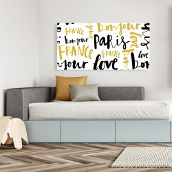 Canvas 24 x 48 - Bonjour paris