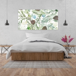 Toile 24 x 48 - Motif cocotte de pins