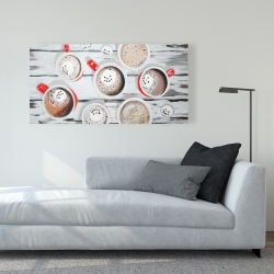 Toile 24 x 48 - Chocolat chaud du temps des fêtes
