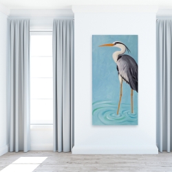 Canvas 24 x 48 - Grey heron