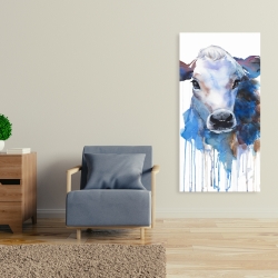 Canvas 24 x 48 - Watercolor jersey cow