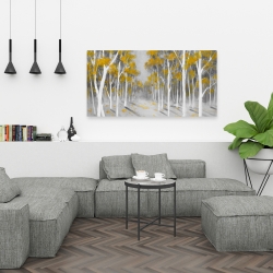 Canvas 24 x 48 - Yellow birch forest
