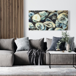 Toile 24 x 48 - Coquilles d'huîtres
