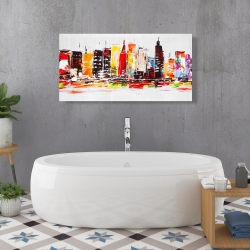 Canvas 24 x 48 - City in bright colors