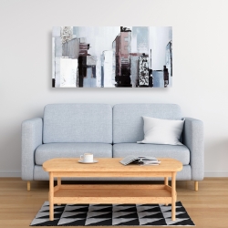 Canvas 24 x 48 - Abstract building shapes