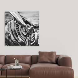 Canvas 36 x 36 - Vintage airplane propeller