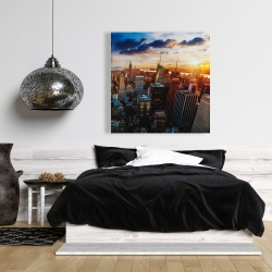Canvas 36 x 36 - City of new york by dawn