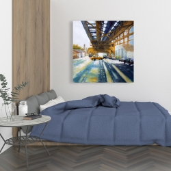 Toile 36 x 36 - Voitures sous le pont