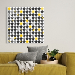 Toile 36 x 36 - Cercles abstrait