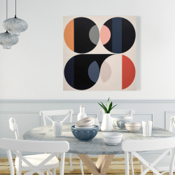 Toile 36 x 36 - Cercles intégrés